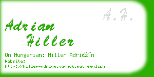 adrian hiller business card